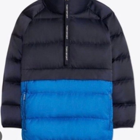 ❤️ $398 TORY BURCH SPORT Puffer Packable Quilted Down Satin Pullover Jacket - Picture 3 of 5